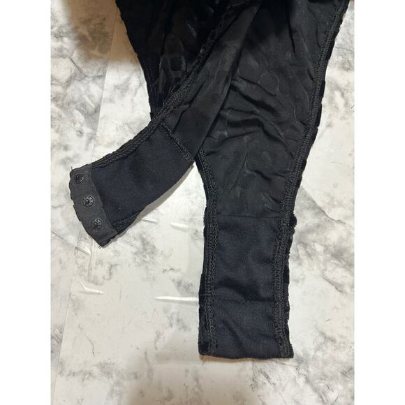 Castle Women's V Neck Leopard Black High Cut Underwire Bodysuit 2X Lingerie NWT - Picture 9 of 9